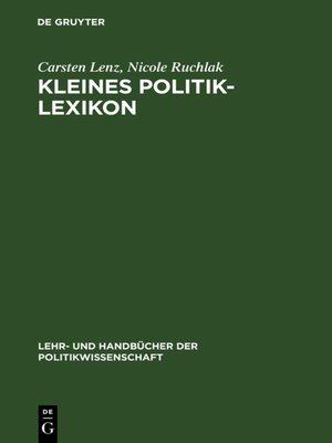 cover image of Kleines Politik-Lexikon